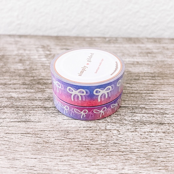 Simply Gilded Bow Washi Set - Picture 1 of 2